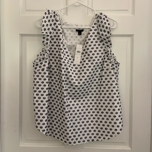 NEW Ann Taylor Sleeveless Patterned Top - Picture 1 of 3